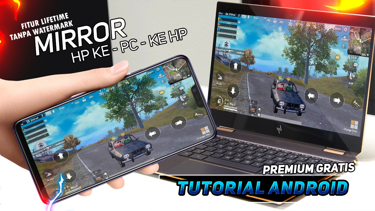 Cara Mirroring Layar HP ke PC Tanpa Watermark / PREMIUM